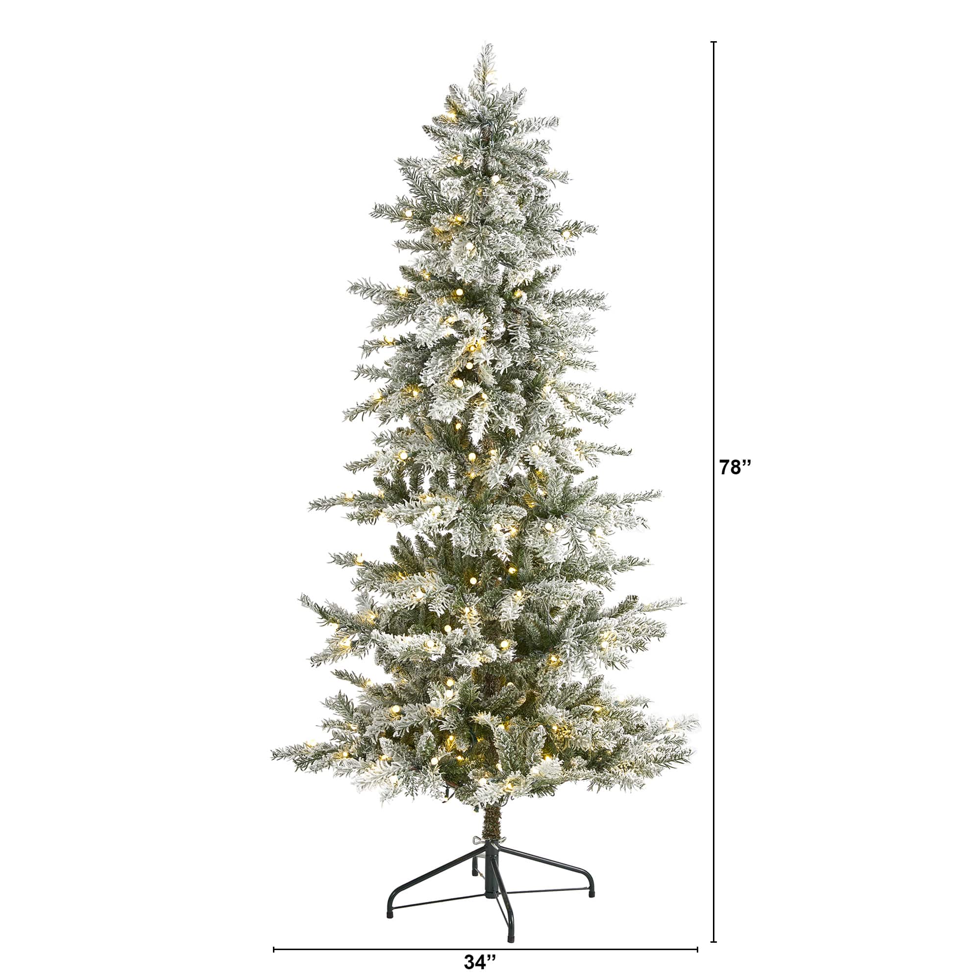 6.5ft. Pre-Lit Nova Scotia Spruce Artificial Christmas Tree, Warm White LED Lights